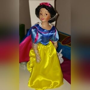 Disney Princess Doll in Blue, Yellow, and Red Dress 14" Collectors Item